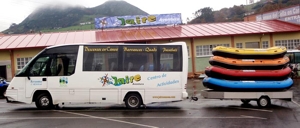 transporte rafting